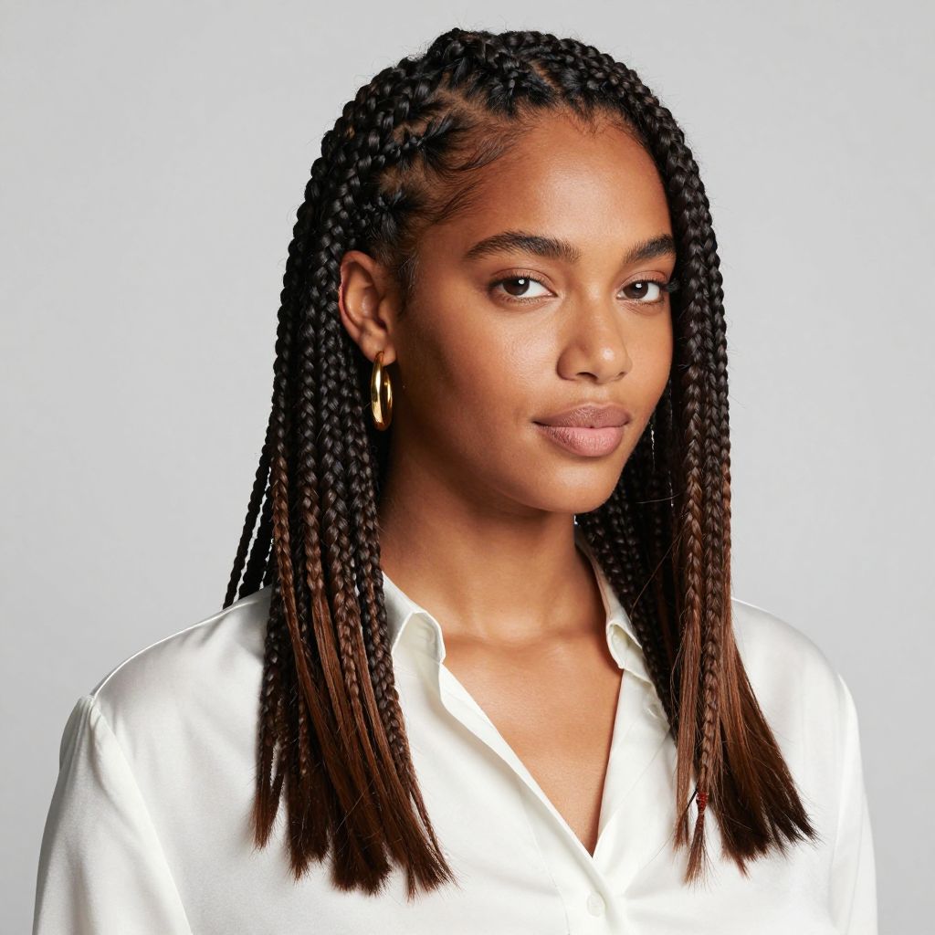 Feed-In Braids with Glossy Finish