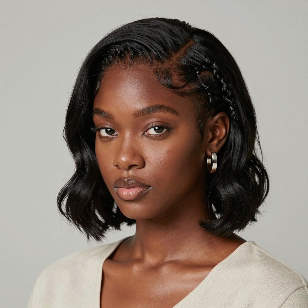 Curved Cornrow Design
