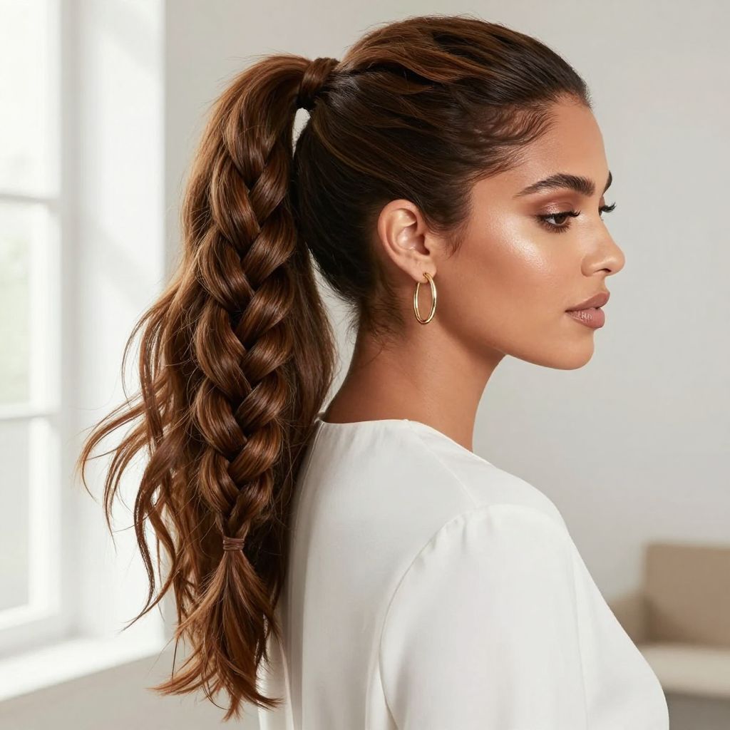 Rope Braid Ponytail