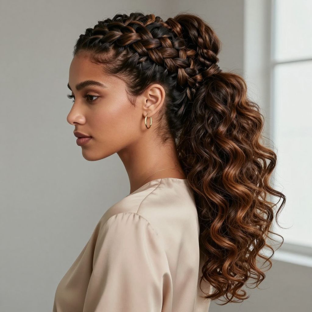 Lattice Braid Ponytail