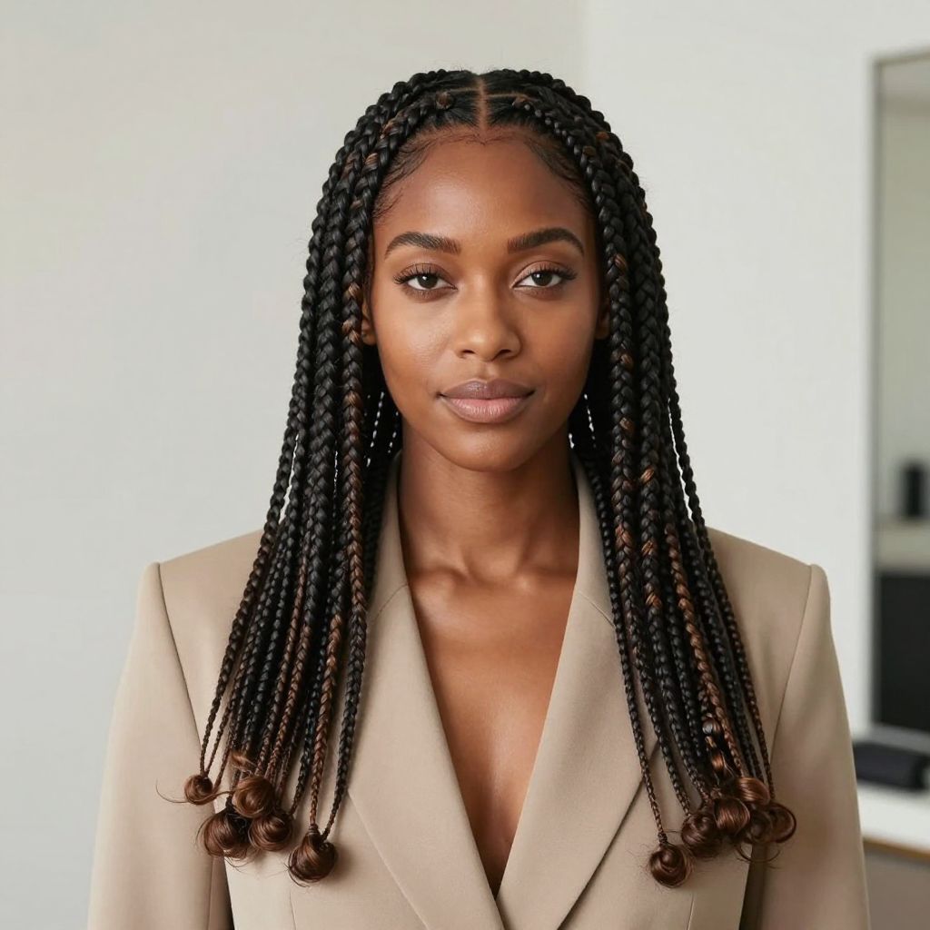 Waist Length Knotless Braids