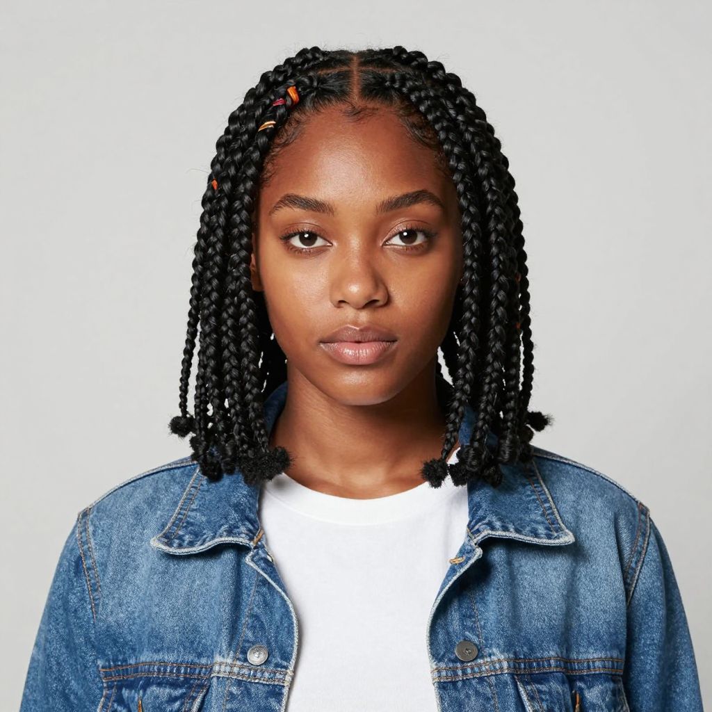 Shoulder Length Box Braids