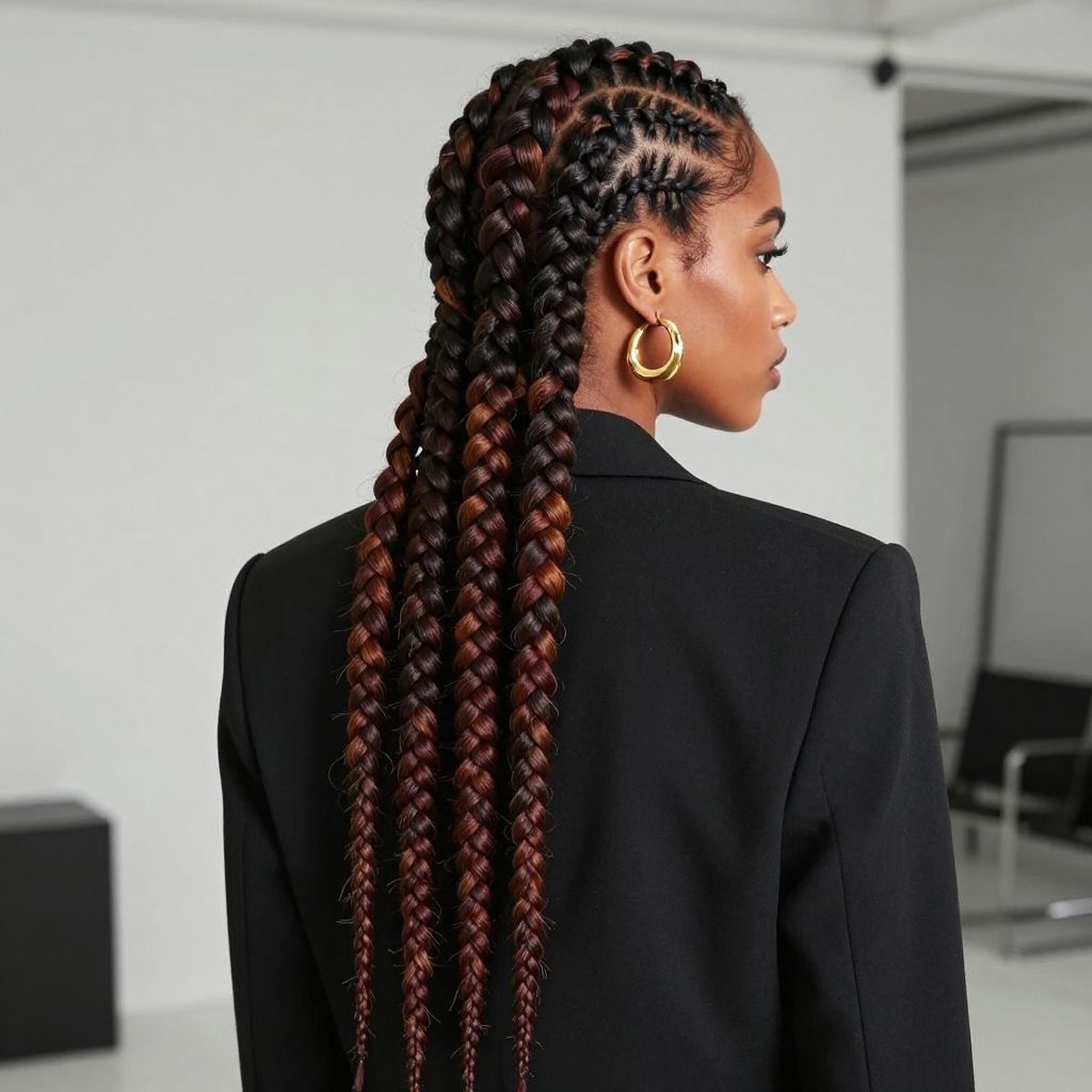 Triangle Part Feed In Braids