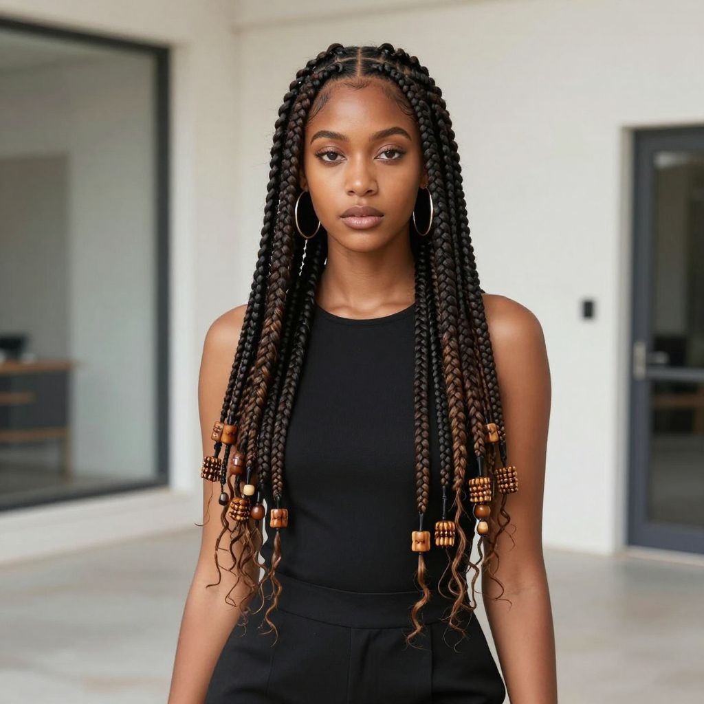 Fulani Braids With Side Pieces