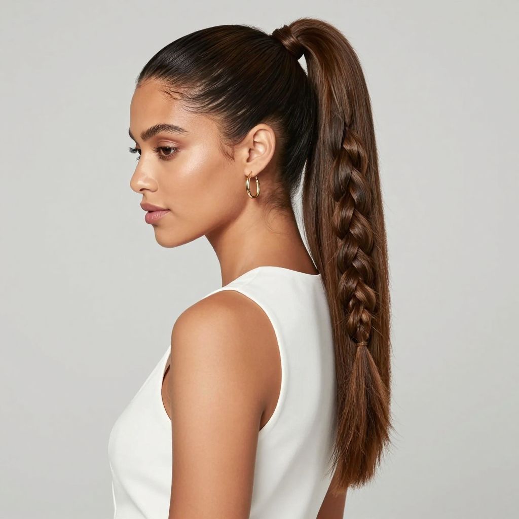 The Classic Fishtail Wrapped Ponytail