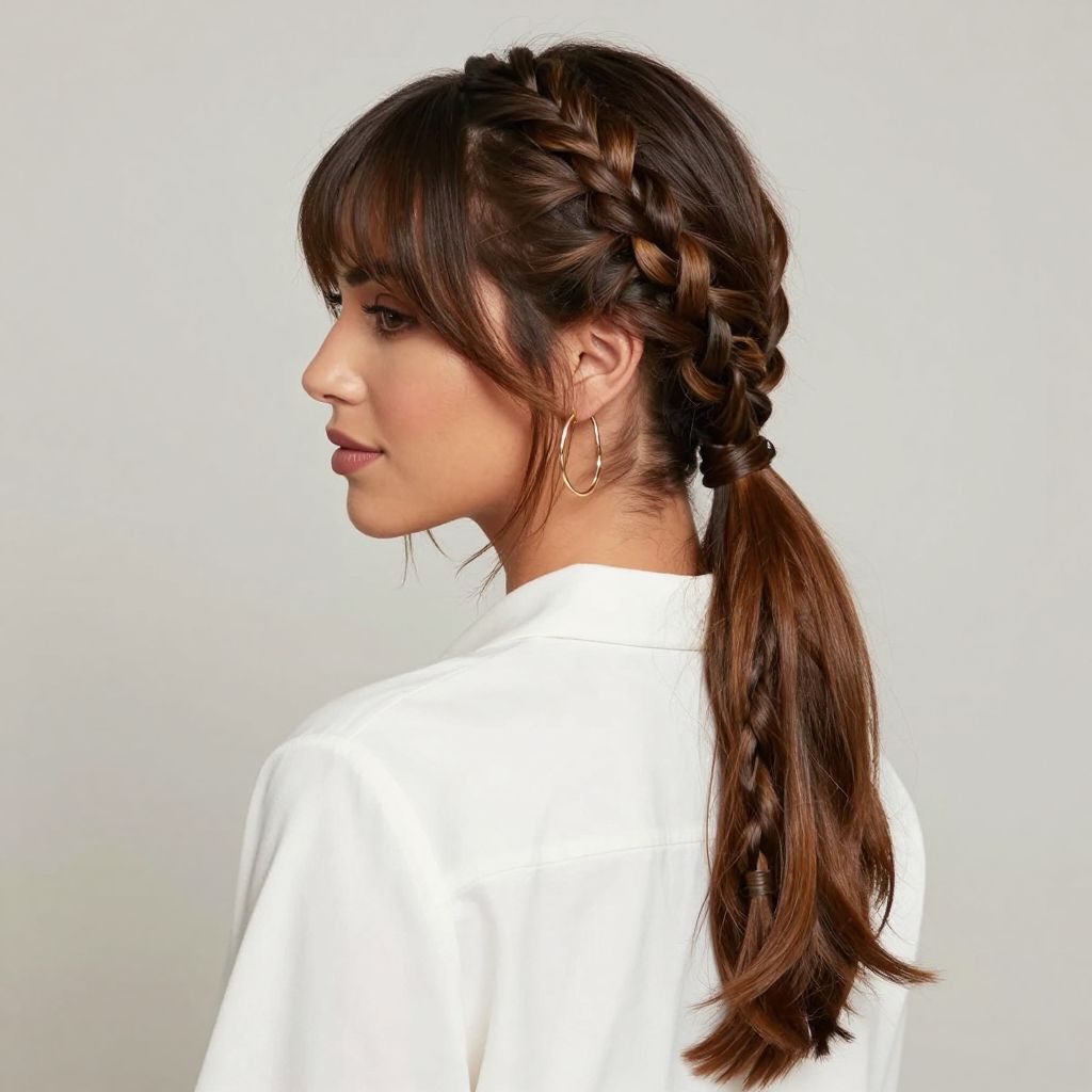 The Double Dutch Braided Ponytail