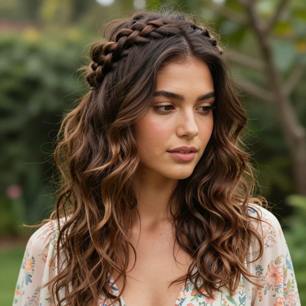 Messy Braided Halo