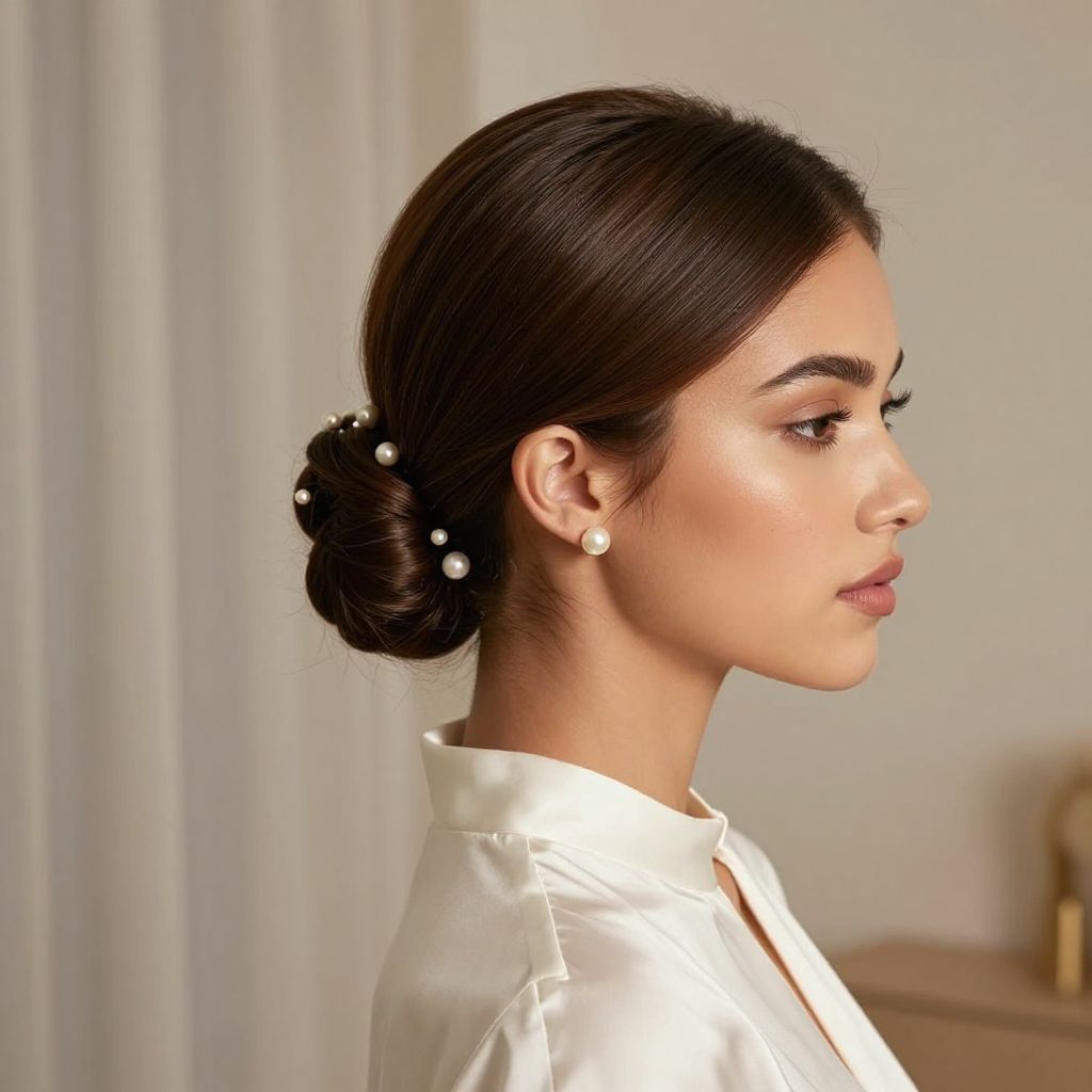 Pearl-Accented Chignon