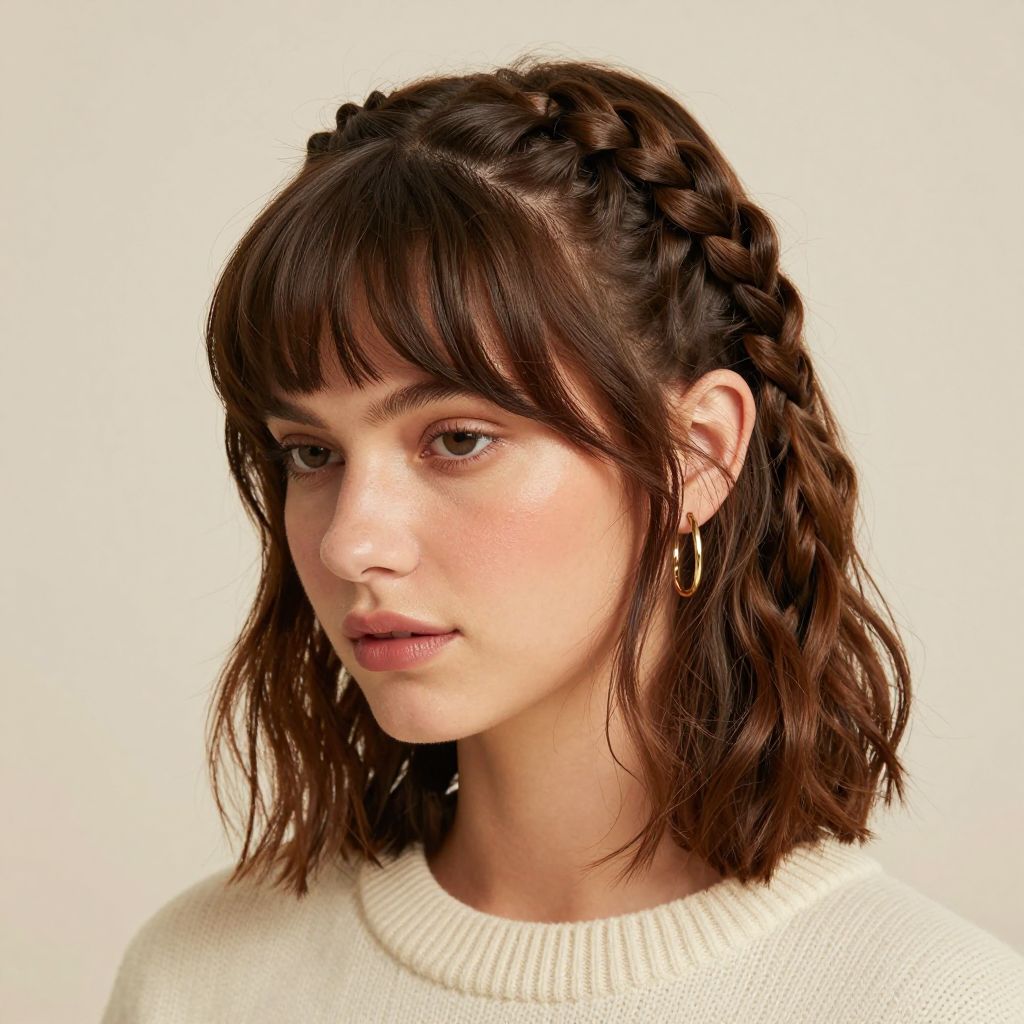 Bubble Braid with Fringe Bump