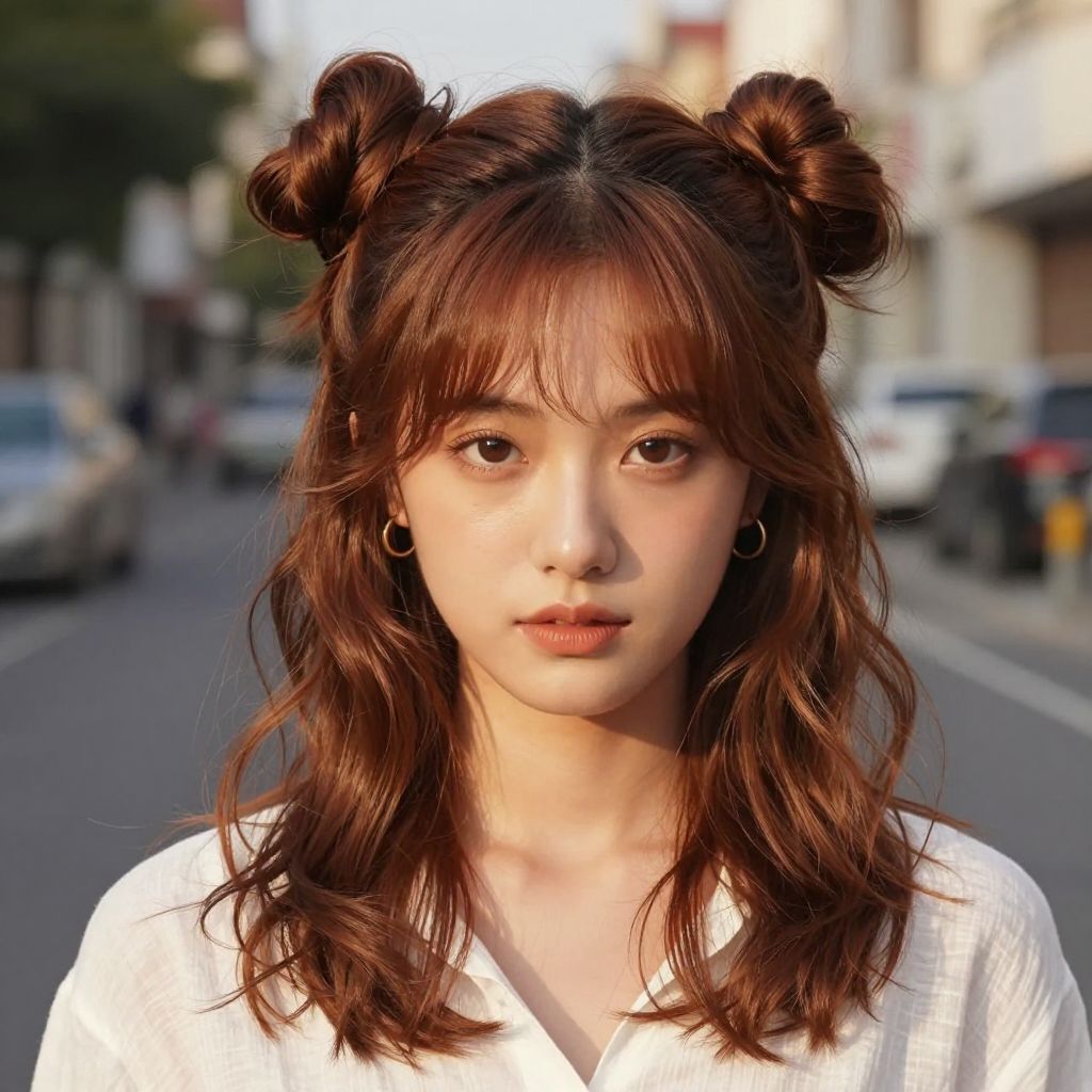 Double Bun Hairstyle