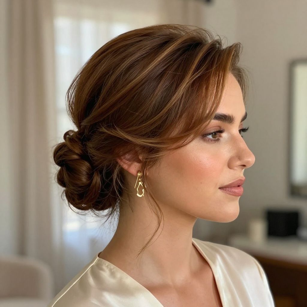 Textured Chignon Bun