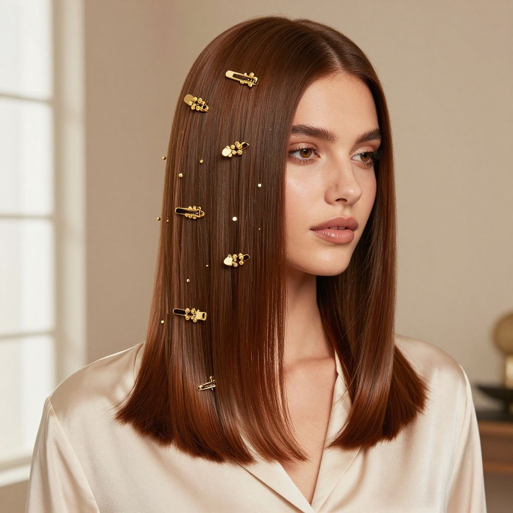 Shiny Straight with Festive Clips
