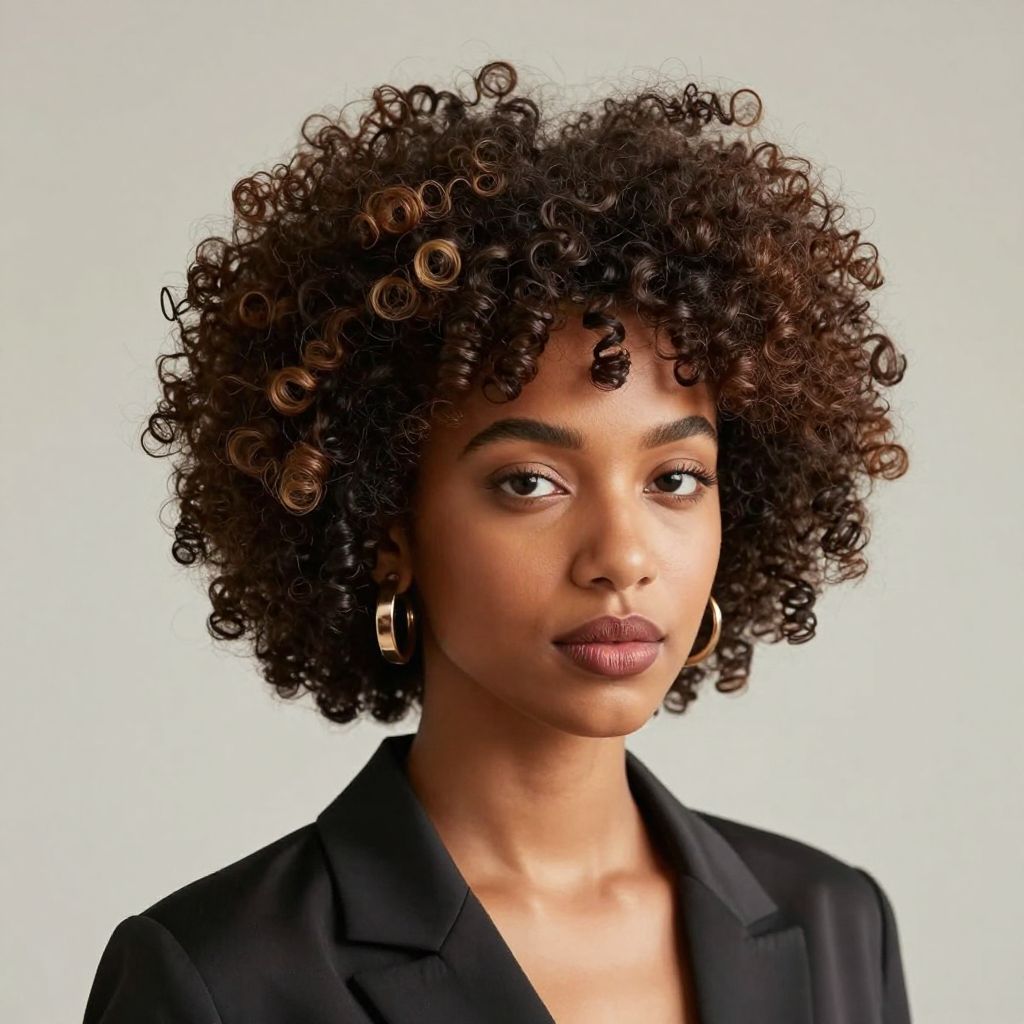 Short Curly Afro Shape