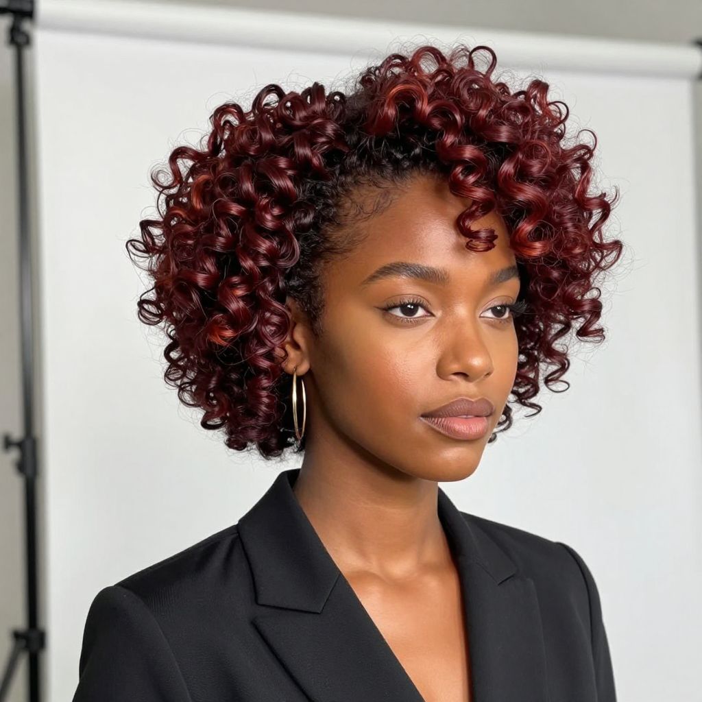 Sculpted Curly Undercut