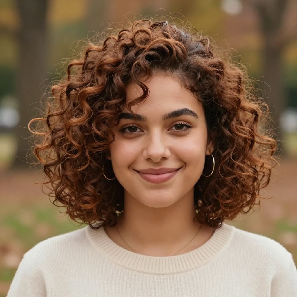 Rounded Curly Bob