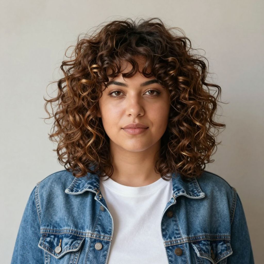 Curly Shag Crop