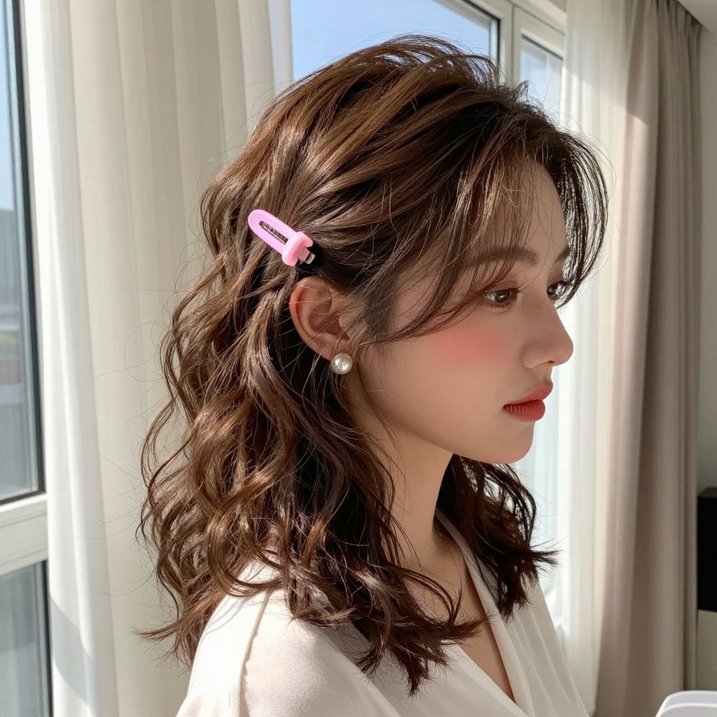 Face Framing Clip Updo