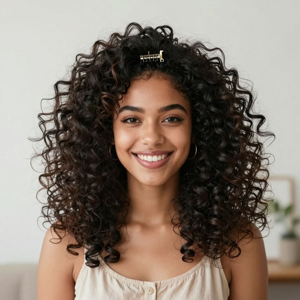 Curly Clip Puff