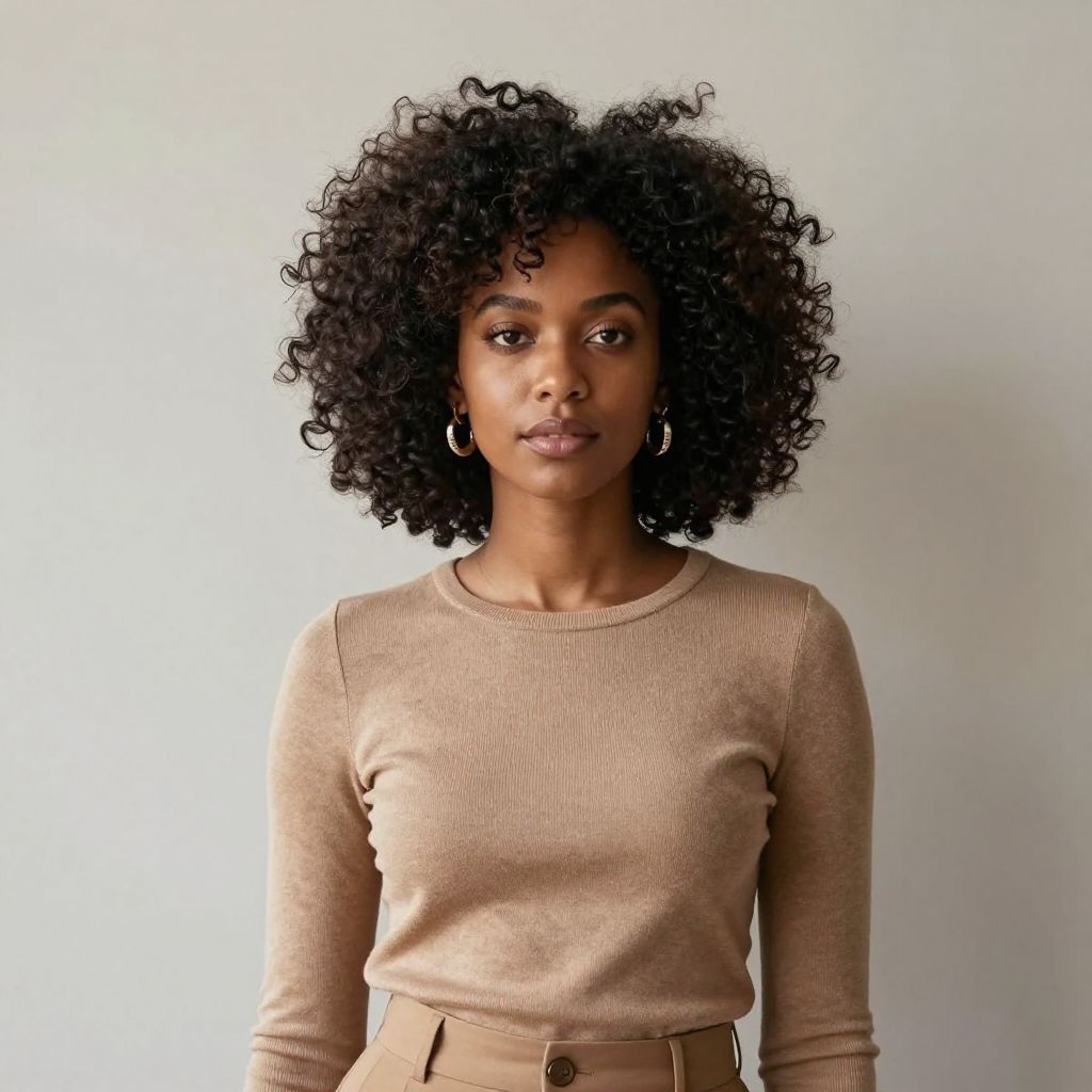 Afro With Rounded Shape