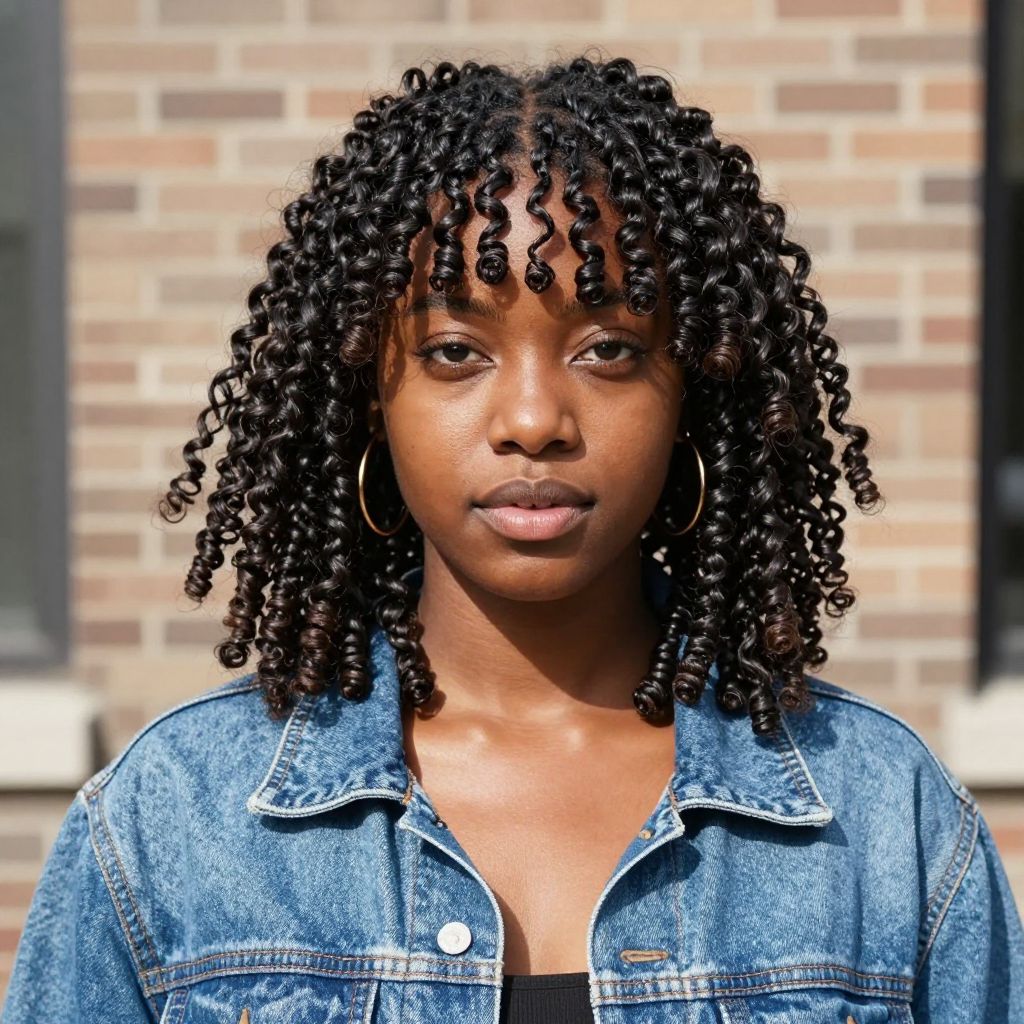 Mini Twists With Soft Fringe