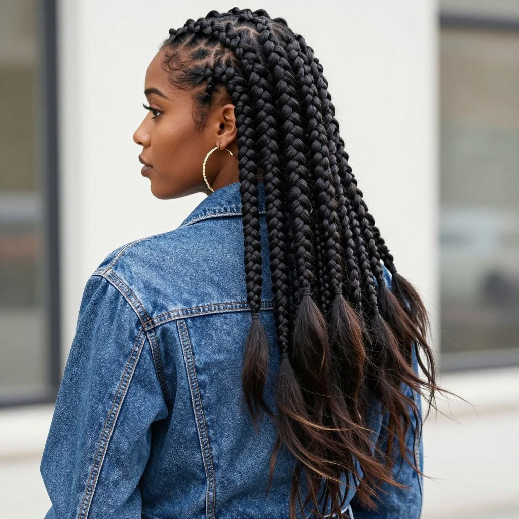 Long Knotless Braids