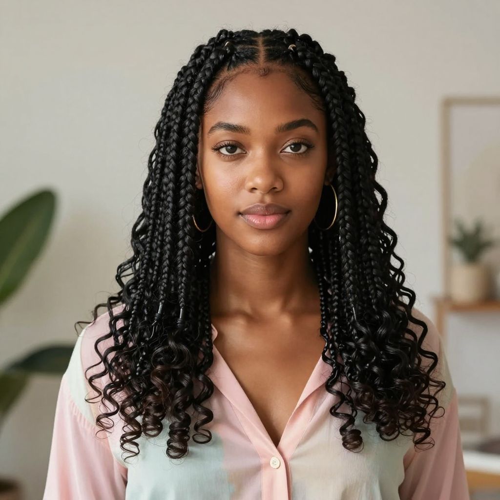 Braids With Curly Ends
