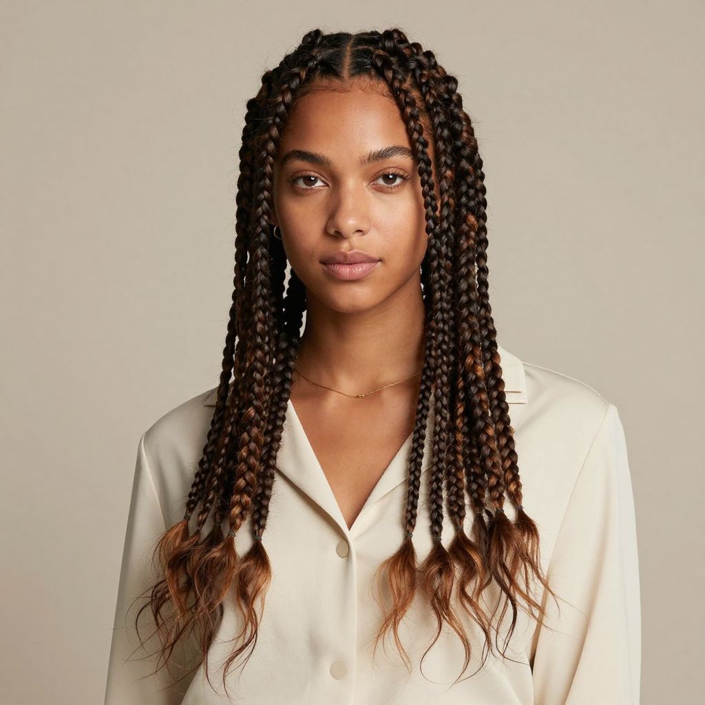 Micro Braids With Loose Ends