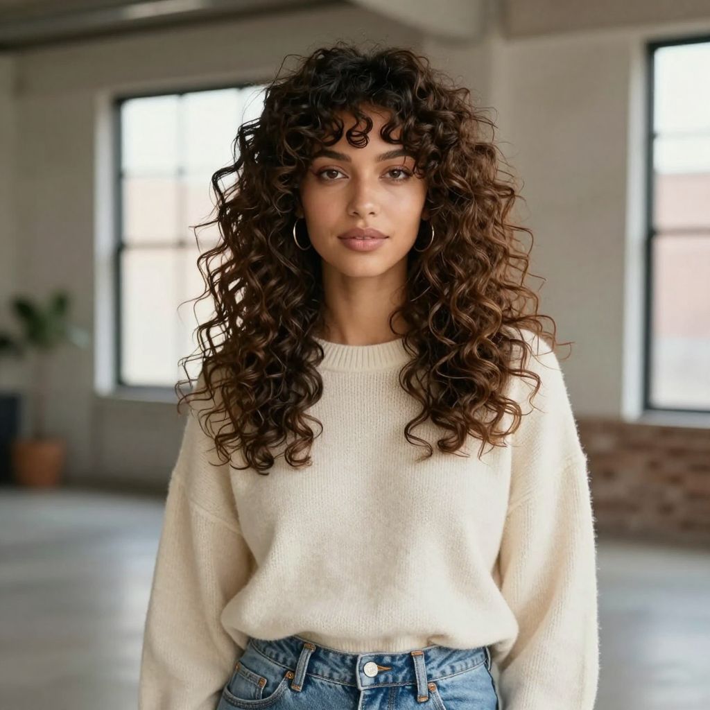 Tousled Curly Shag