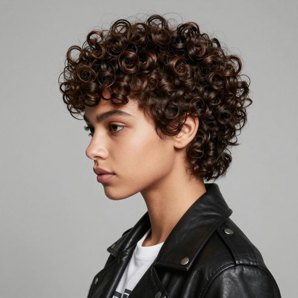 Curly Faux Hawk