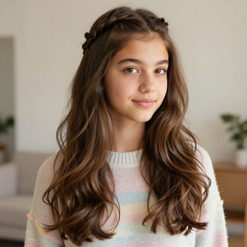 Braided Front Pieces With Loose Length