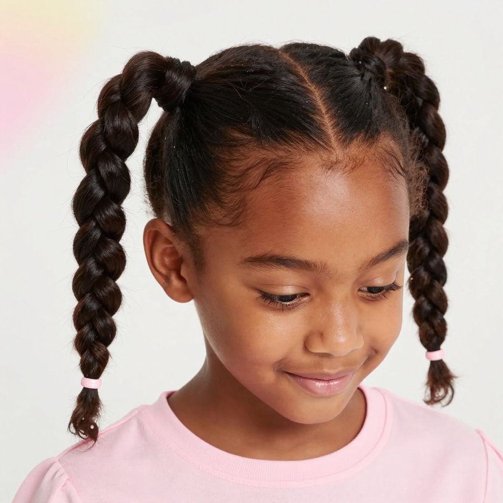 Heart Part Braids