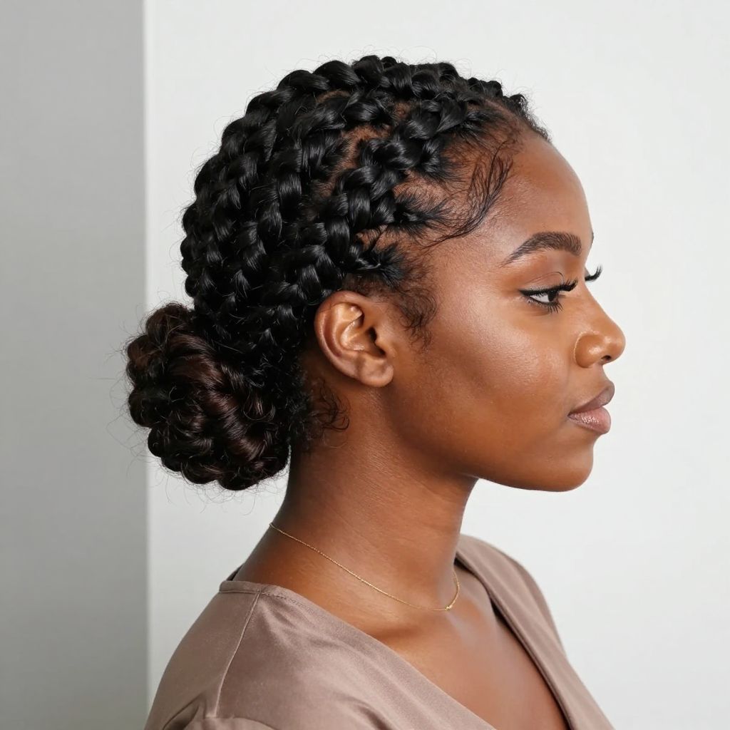 Flat Twist Updo