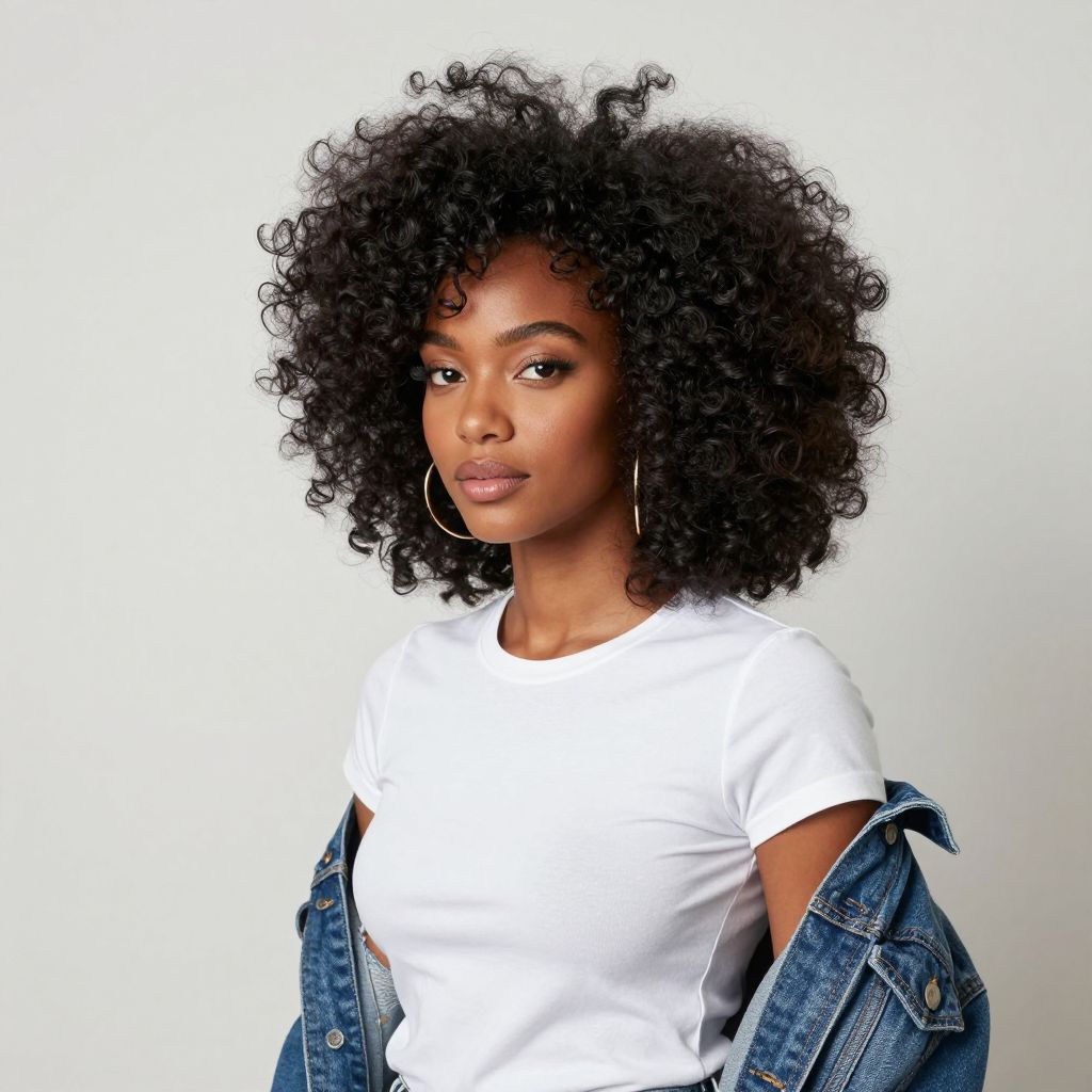 High Puff With A Fluffy Shape