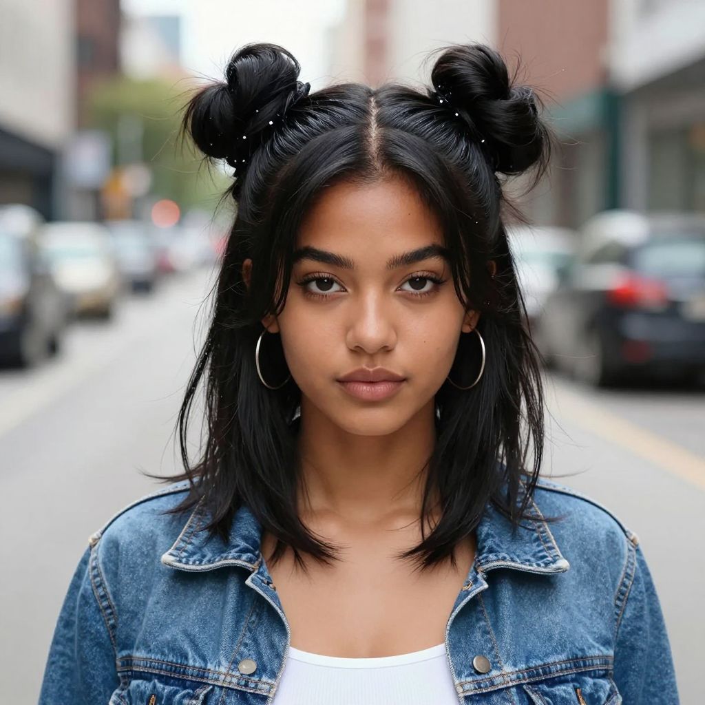 Space Buns With Left Out Edges