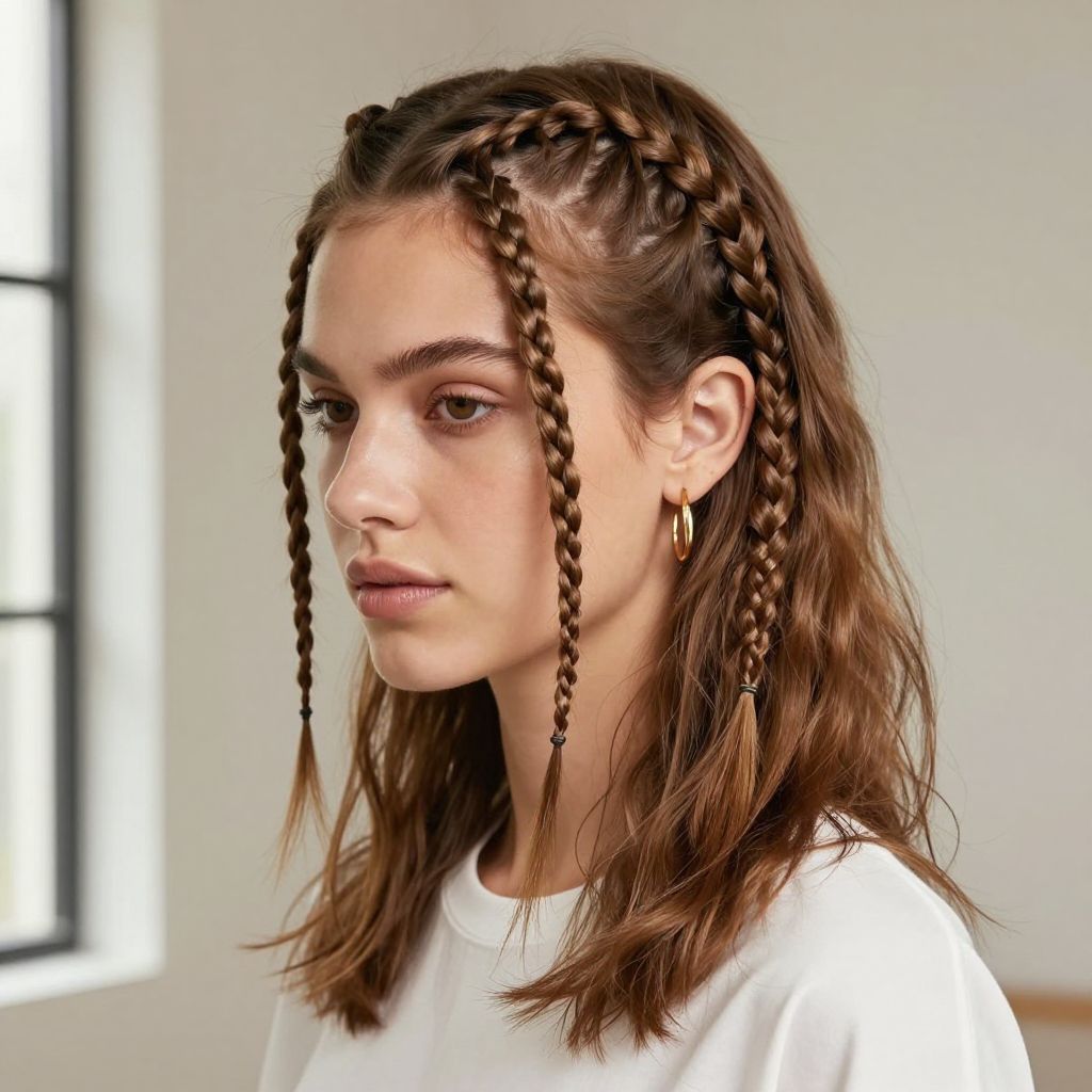 Triple Mini Braids