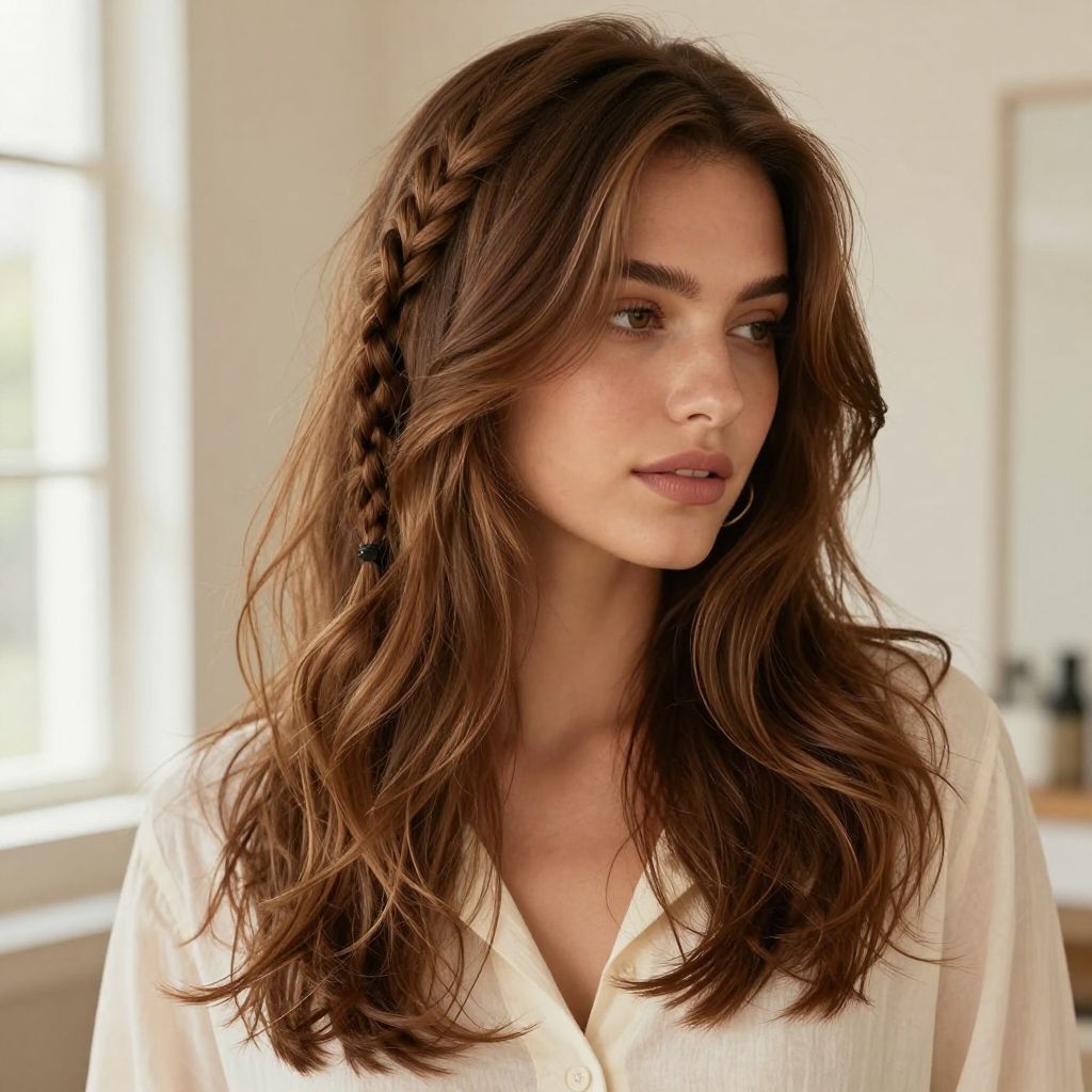 Braid Accent with Loose Waves