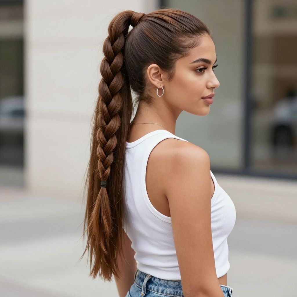 Rope Braid Ponytail