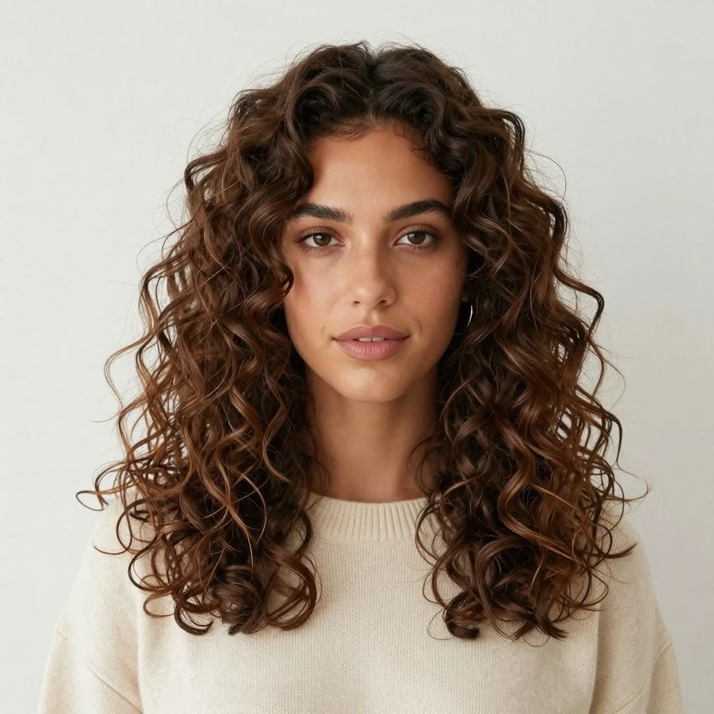 Natural Curls, Center Part