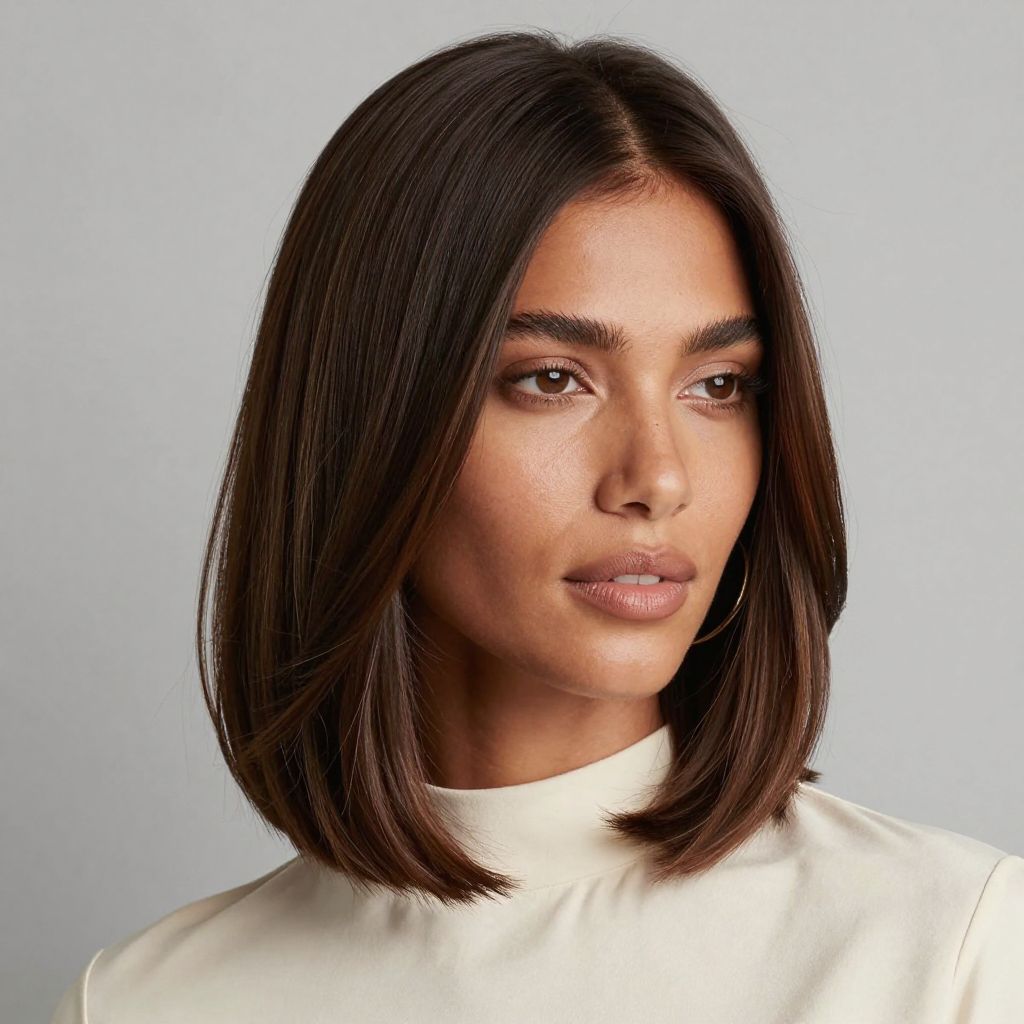 Blunt Cut Lob