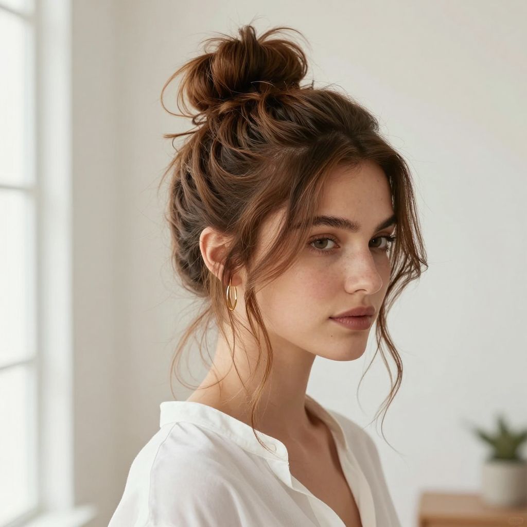 High Messy Bun