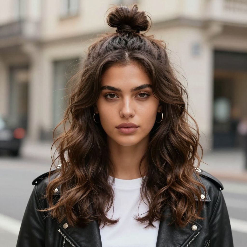 Half Up Top Knot
