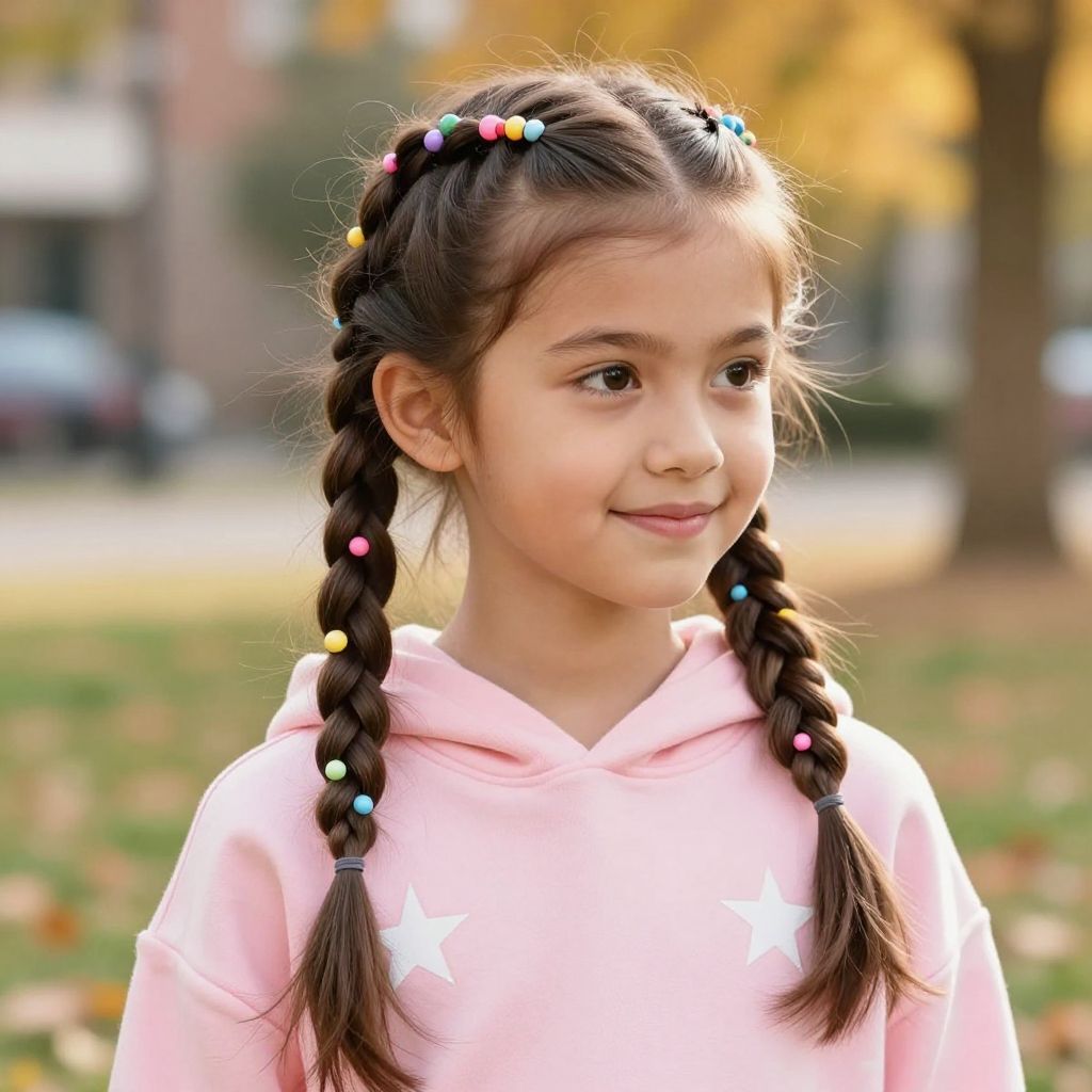 Beaded Pigtail Braids