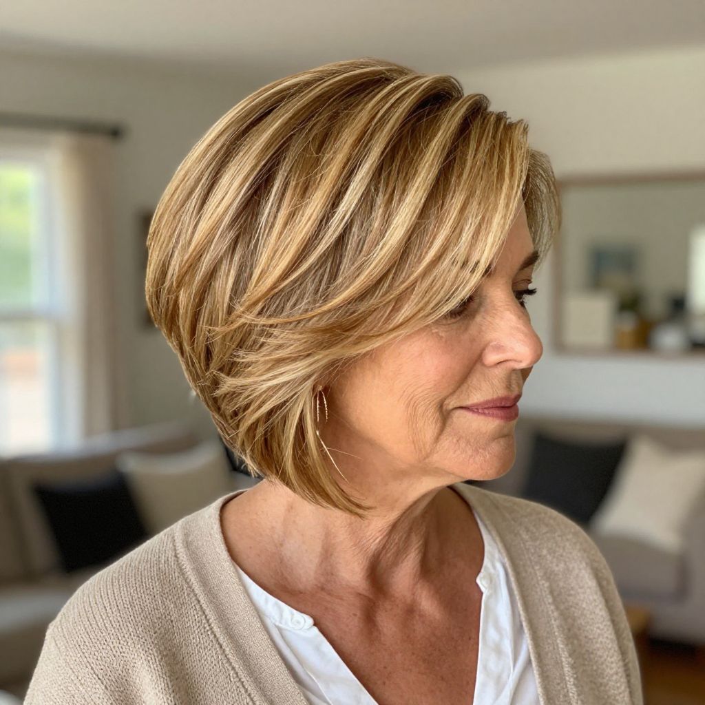 Polished Crop with Long Top hairstyle