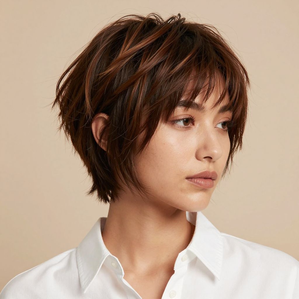 Pixie Cut with Feathered Texture