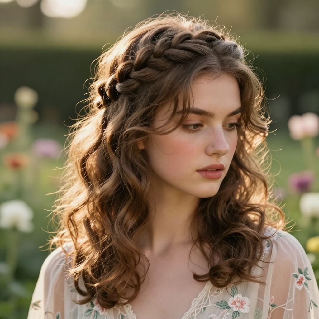 Braided Halo with Loose Tendrils
