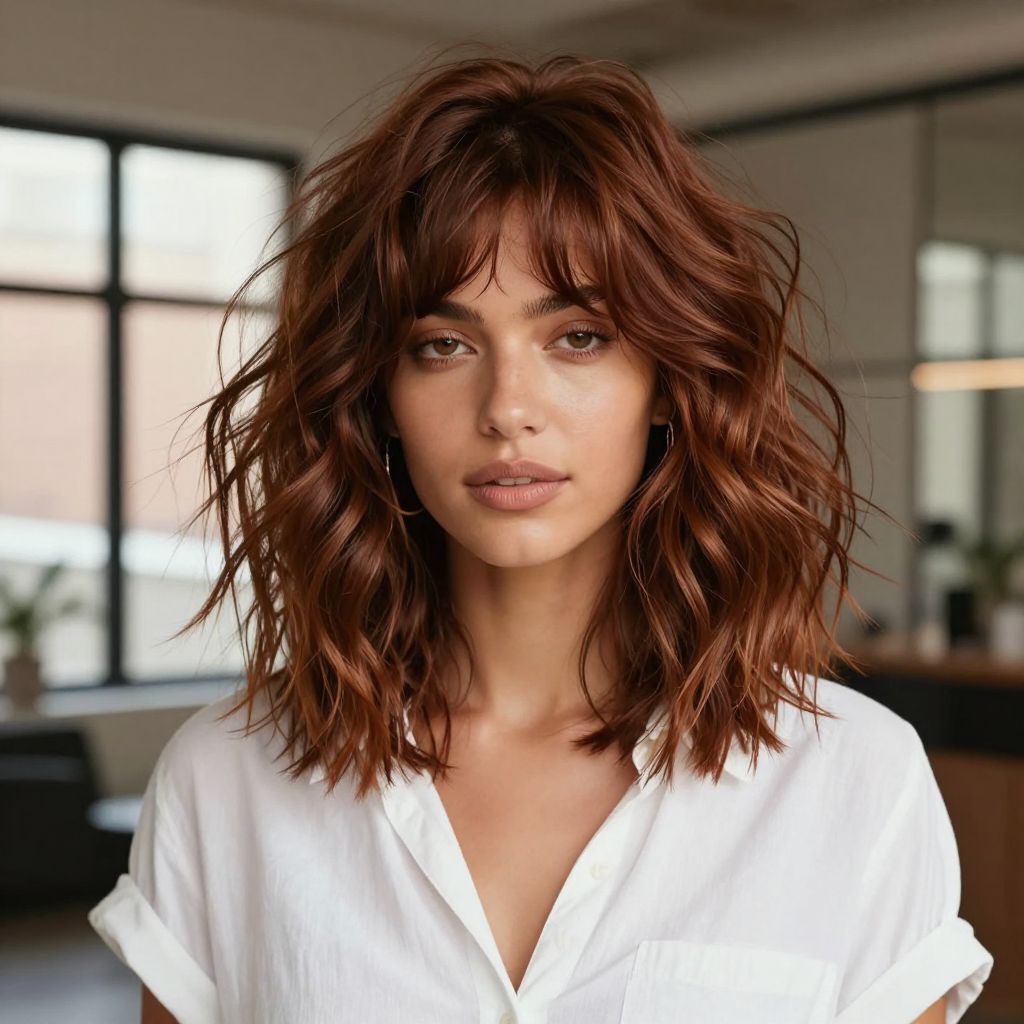 Tousled Bob with Wispy Bangs