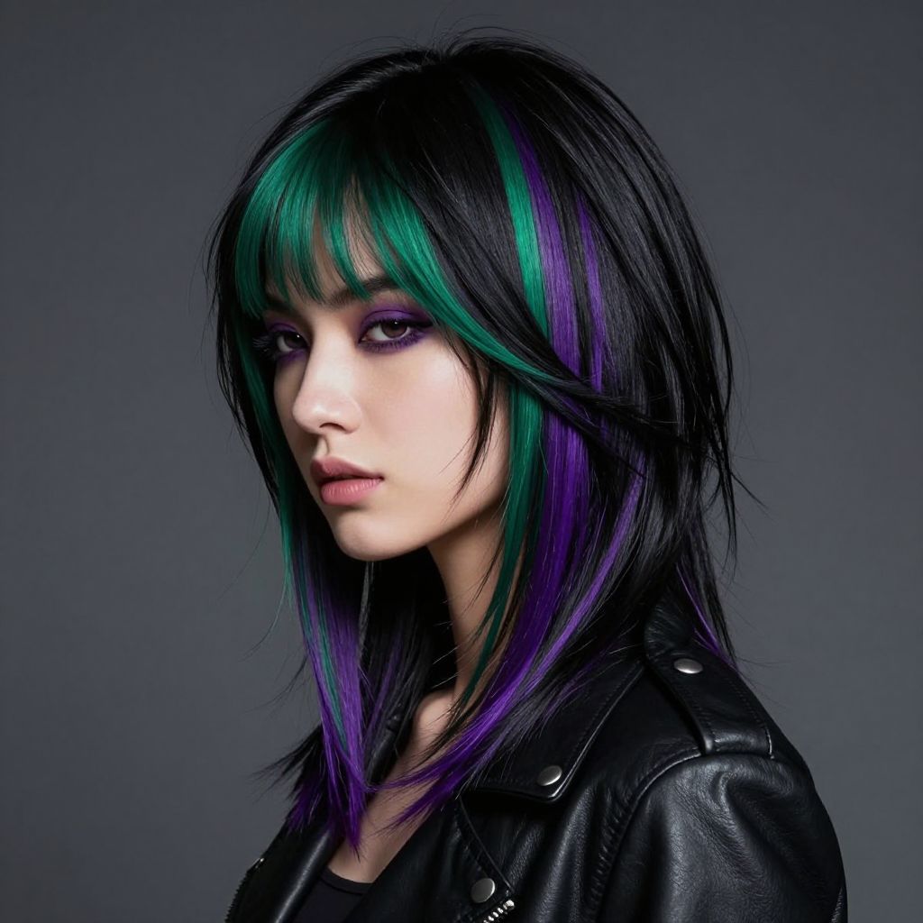 Multi-colored Streaked Layers