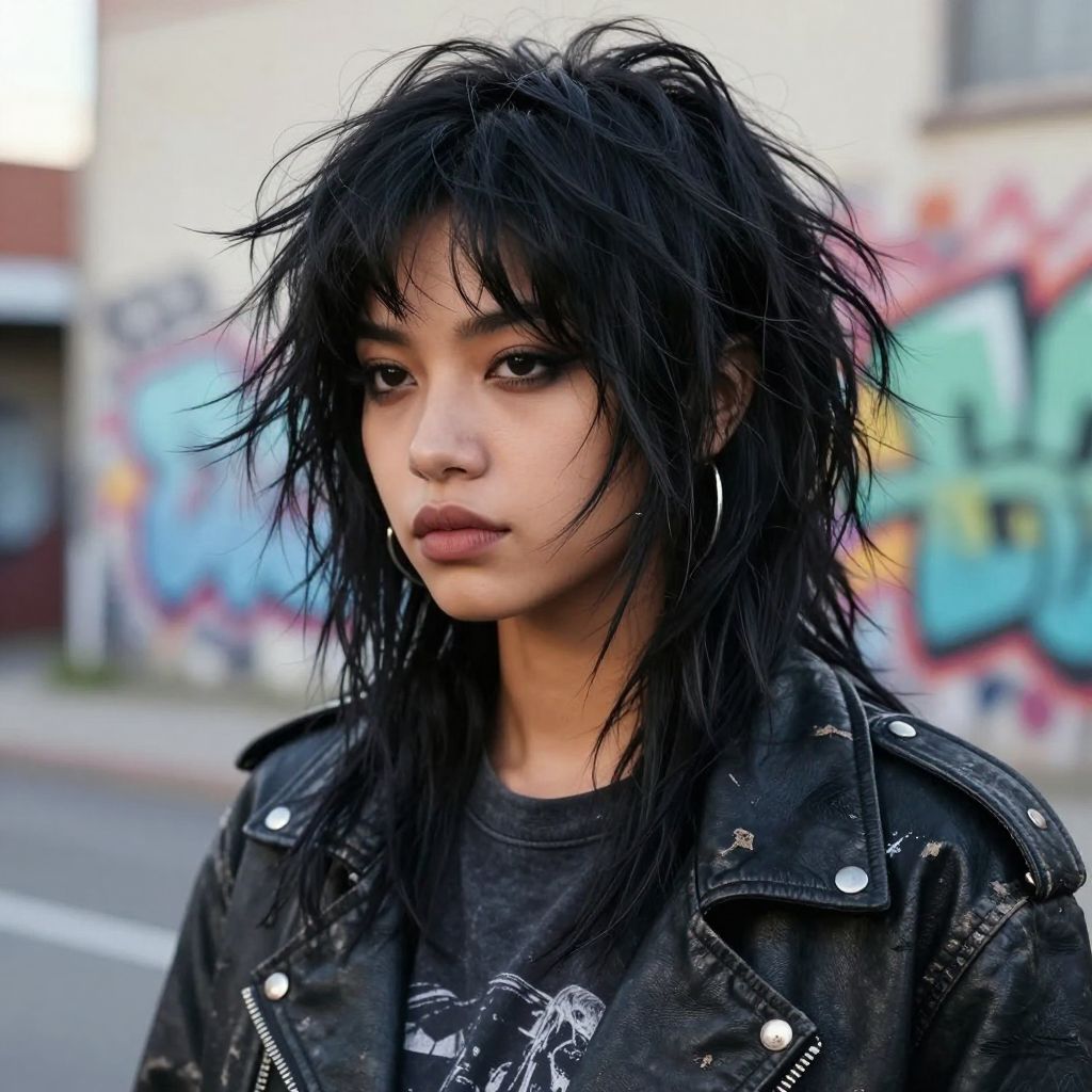 Messy Layered Mullet