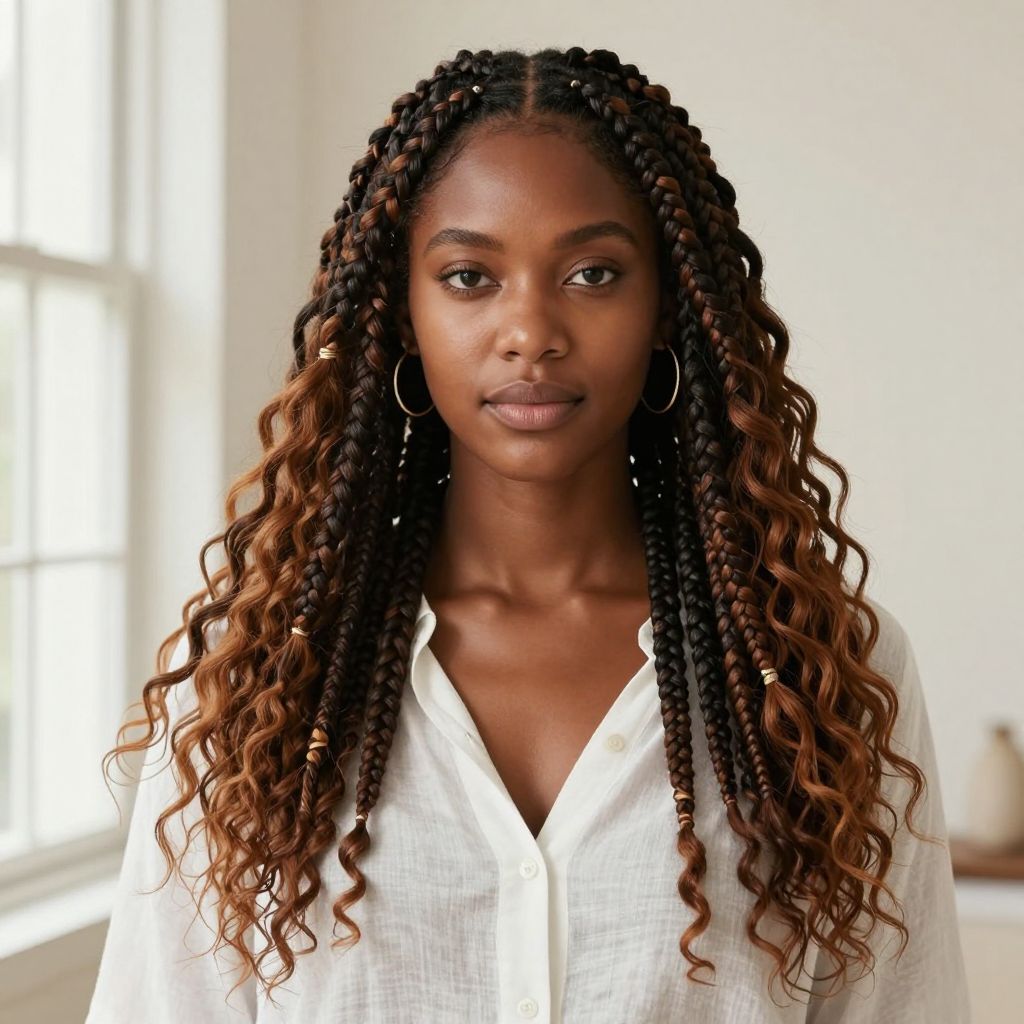 Waist Length Knotless Braids