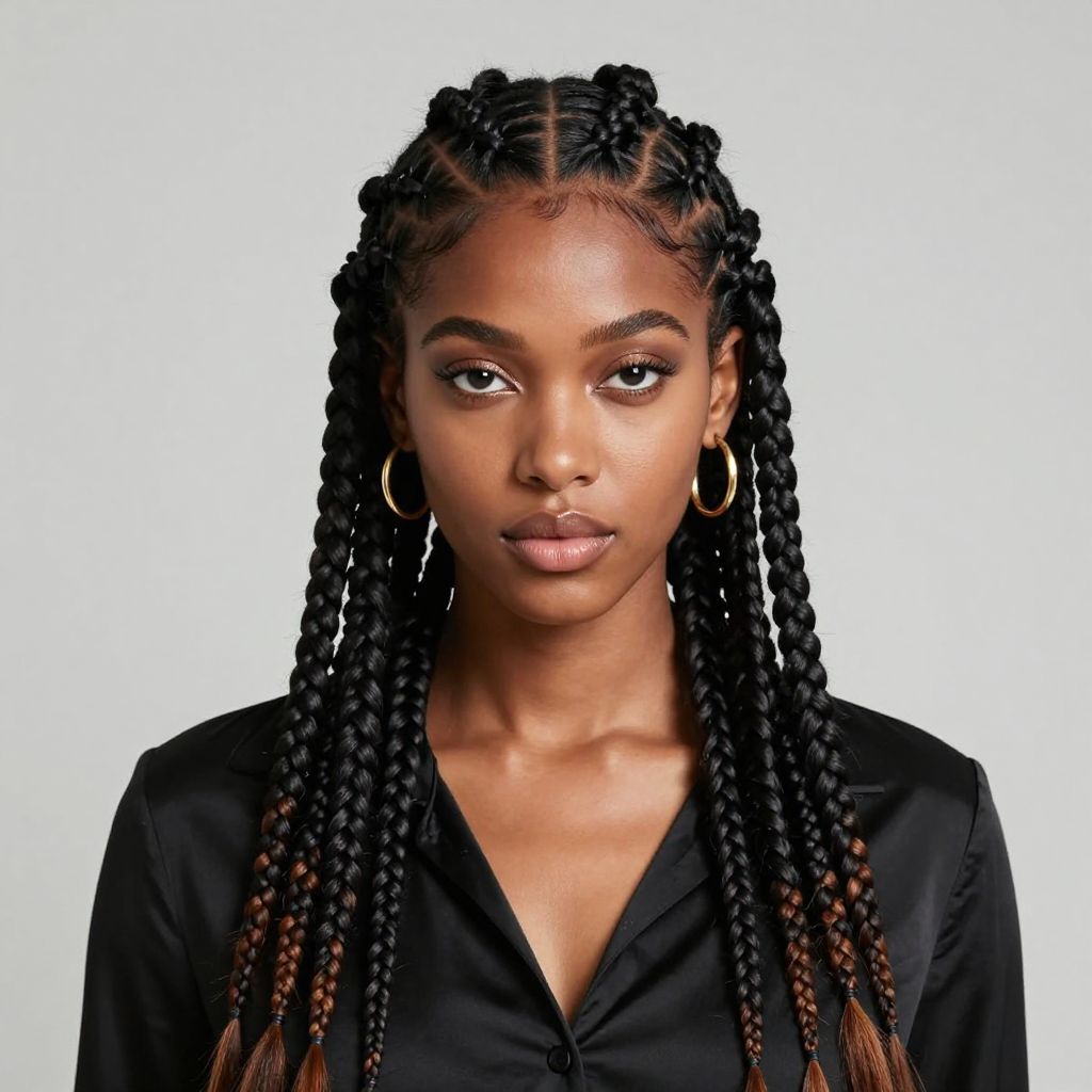Jumbo Triangle Part Braids